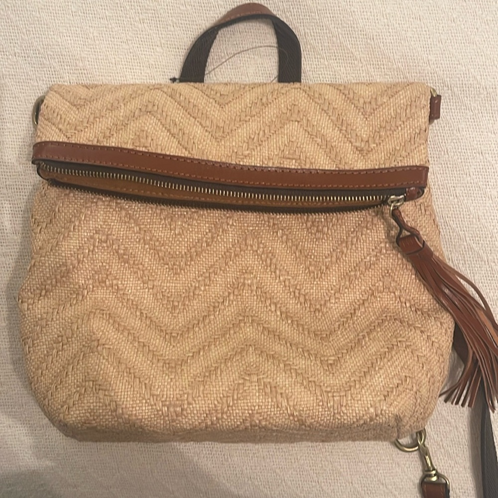 NWT Patricia Nash Straw Backpack